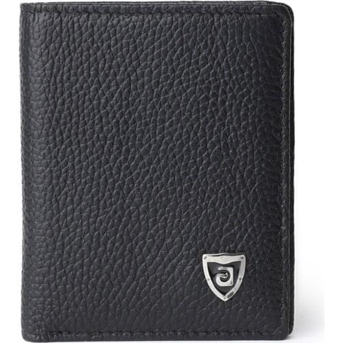 Fashion Men Small Cowhide Leather Purses Ultra-thin Wallet Mini Money Cards Holder Wallets Gifts New