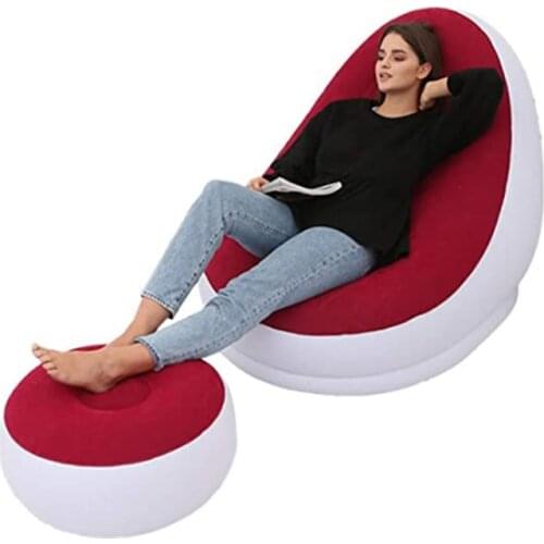 Inflatable Leisure Sofa Lazy Couch Bag Chair Outdoor Folding Lounger Bed Puff Up Seat Pouf Bag Tatami Comfortable