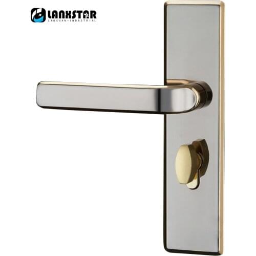 Stainless Steel European Style Pressure Handles Design Solid Wood Split Handle Lock