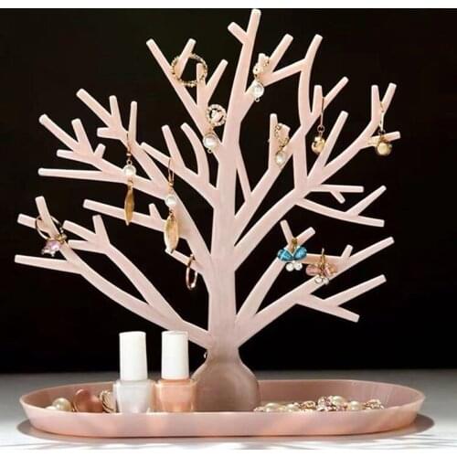 New Fashion Earrings Ear Studs Jewelry Show Plastic Jewelry Display Rack Metal Stand Organizer Holder for necklaces