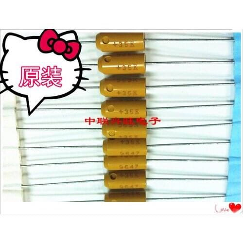 Original new 100% axial solid tantalum capacitor T322D685K035 6.8UF/35V 35V6.8UF 4.5*9.5mm (Inductor)