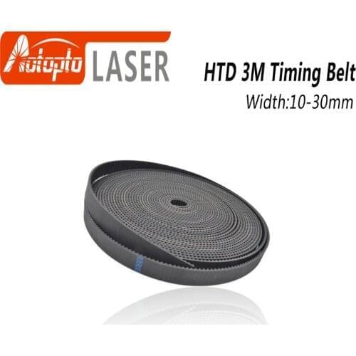 High Quality HTD3M PU Open Belt 3M 10mm - 40mmTiming Transmission Belt 3M Polyurethane for CO2 Laser Engraving Cutting Machine