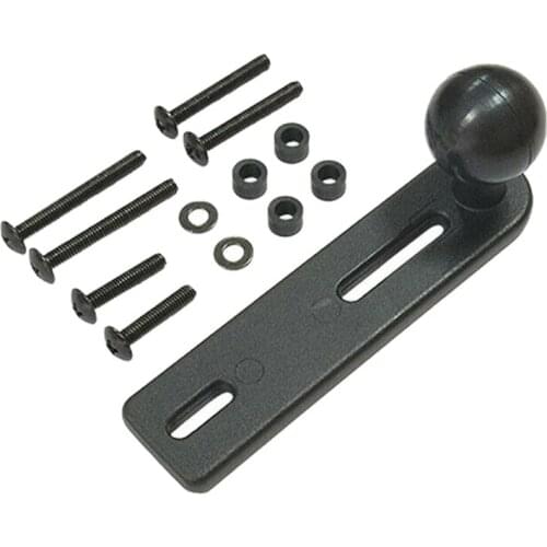 Motorcycle Handlebar Pump Mount with 1 Inch Ball Compatible for Ram Mounts for Gopro Action Cameras DSLR Sjcam Smartphones