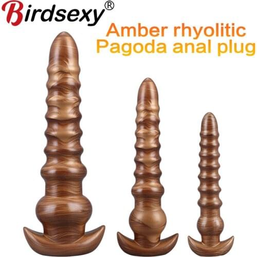 Sex Shop Huge Anal Plug Beads Vagina Anus Expansion Big Butt Plug Dilator Prostate Massage Erotic Anal Sex Toys For Woman Men