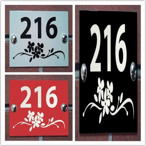 Contemporary House Sign Address Plaques Door Number Plates Personalised
