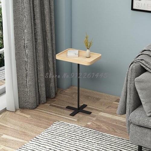 Modern Simple Living Room Sofa Small Side Several Solid Wood Corners Several Narrow Tea Table Bedroom Bedside Mini Movable High