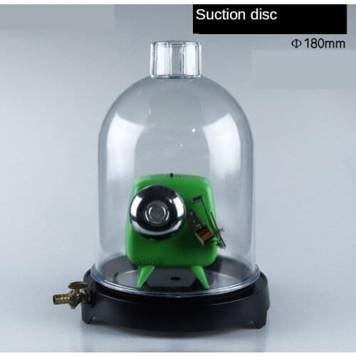 Vacuum Hood Suction Disc Bell in Vacuum Laboratory Plastic Jar Sound Physics Scientific experimental tool Y