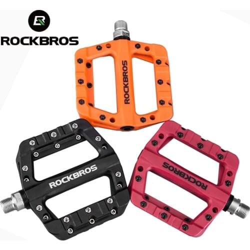 ROCKBROS Bicycle Pedals Ultralight Durable Nylon Bike Pedal MTB Cycling Pedals Riding Equipment Bearing Bike Pedals Bicycle Part