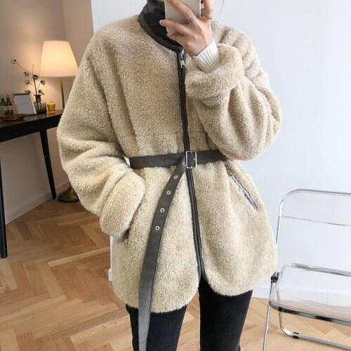 Women Warm Jacket Coat Casaco Feminino Women Cotton Thick Coat Women Winter Coat Long Sleeve Stand Collar Lamb Wool