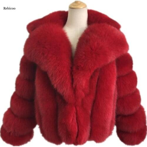 Winter Faux Fur Long Coat Casual Sweet Solid Warm Soft Imitation Mink Women Hooded Jacket 2021 Loose Thicken Plus size Overcoat