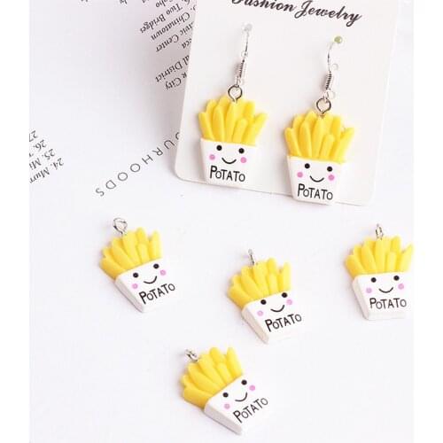10pcs 3D Potato Food Resin Charms DIY Craft fit for Bracelet Jewelry Finding handmade