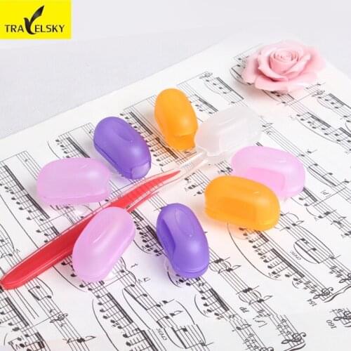 2pcs/set Travelling Portable Toothbrush Box Set Disposable Toothbrush Sleeve can be adsorbed the wall Free shipping