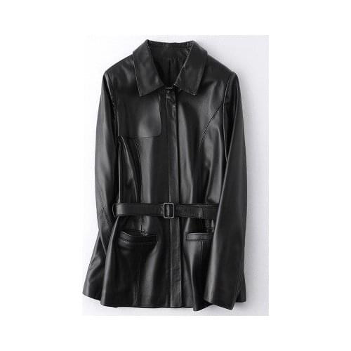 Top brand Fashion 2020 New Genuine Goat Leather Jacket H61 high quality