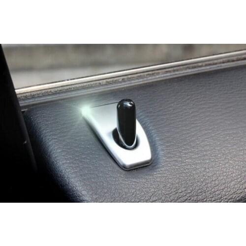 Interior Moulding 4pcs Car Door Lock Knob pin Covers Trim ABS Chrome sticker For BMW X5 F15 X6 F16 2014 2015