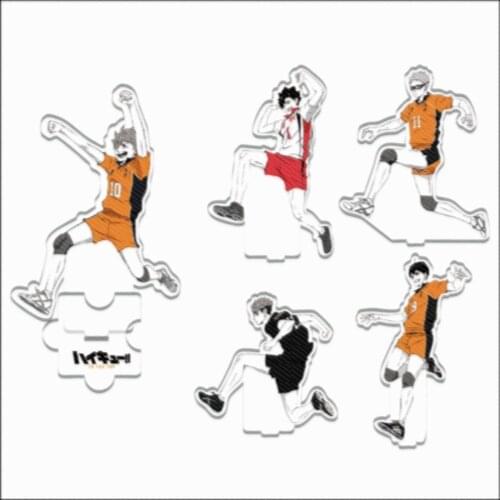 Anime Haikyuu Hinata Shoyo Tobio Kageyama Acrylic Stand Figure Desktop Decoration Collection Model Toy Doll Gift