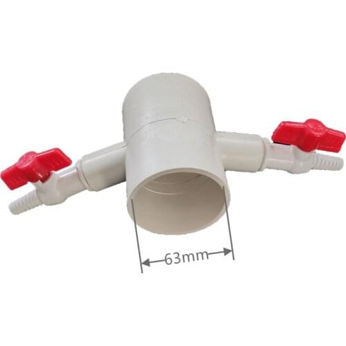 50/63mm fish shrimp pond farming PVC tube aeration tube connection