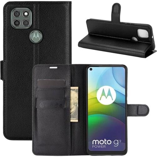For Moto G9 Power Case Flip Cases For Moto G9 Power High Quality Leather Stand Cover With Card Holder For Motorola Moto G9 Power