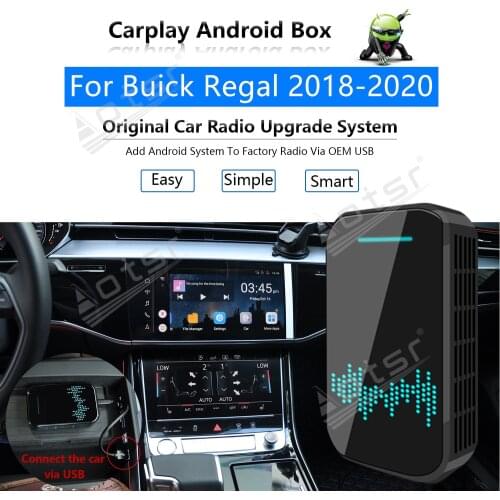 For Buick Regal 2018-2020 Car Multimedia Player Radio Upgrade Carplay Android Apple Wireless CP Box Activator Navi Mirror Link