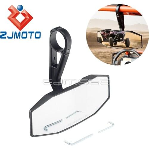 For Polaris Ranger RZR 800 900 XP 1000 570 S Arctic Cat UTV Accessories Center Rear View Rearview Mirrors W/ 1.75" Roll Bar Cage