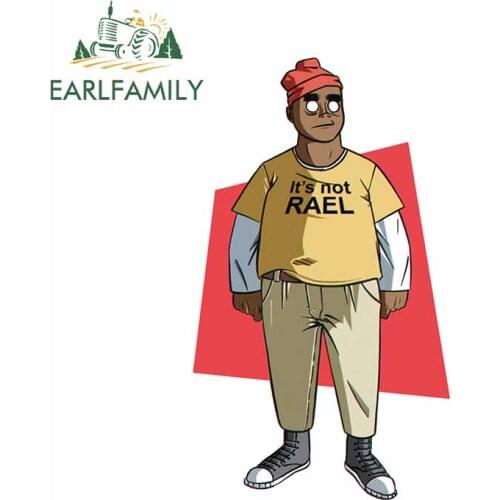 EARLFAMILY 13cm x 7.7cm For Cartoon Car Decal Waterproof Car Stickers Vinyl Material Creative Occlusion Scratch For JDM SUV RV