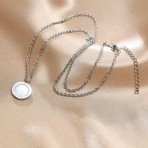 Philippians 4:13 Necklace Circle Shell Pendant Religious Bible Verse Christian Inspirational Gifts