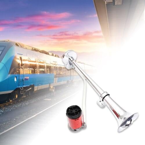 12V 150DB Super Loud Single Car Trumpet Air Horn Compressor Car Horn Speaker Kit for Cars Trucks Boats Motorcycles Automotive