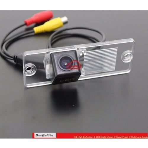 JanDeNing CCD Car Rear View Parking/ Backup Reverse Camera/License Plate Light OEM WaterProof For Mitsubishi Lancer V3 2008-2014