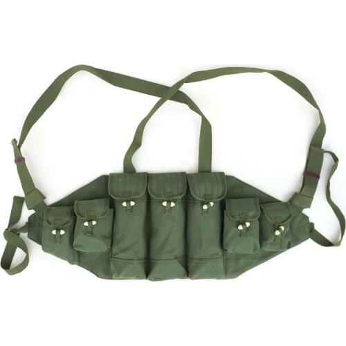 Chinese Army Type 56 1965-1985 Canvas Magazine Pouch Hunting Chest Rig Ammo Pouch Bag