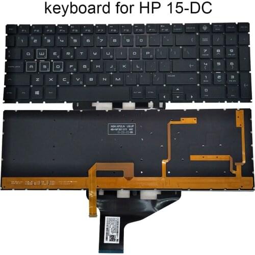 Greek color backlit Keyboard for HP OMEN 15-DC 15-DH 15-dc000 15t-dc000 GK laptop replacement keyboards black RGB 9Z.NF3BQ.20L