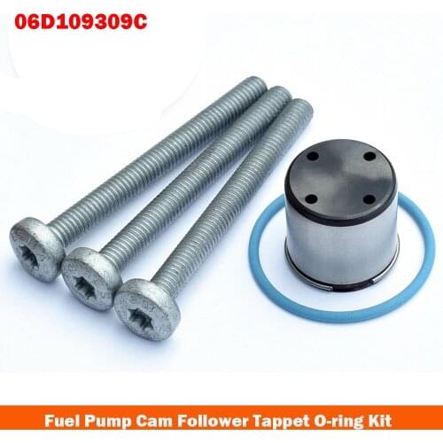 Fuel Pump Cam Follower Tappet O-ring Kit For Adui VW Golf 2.0T FSI GTI 2.0 FSI 2.0 TFSII 06D109309C 06854019280 Car accessories
