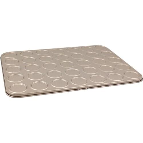 35 Cavity Bakeware Kitchen Non-stick Biscuit Pad Macaron Pan Macaron Baking Kit Decorating for Oven Baking Pastry Cake N0PA