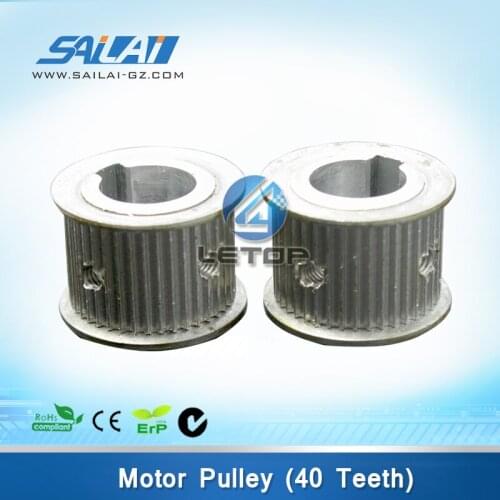 LETOP 2PCS 40 Teeth Motor Pulley For 400w AC Motor