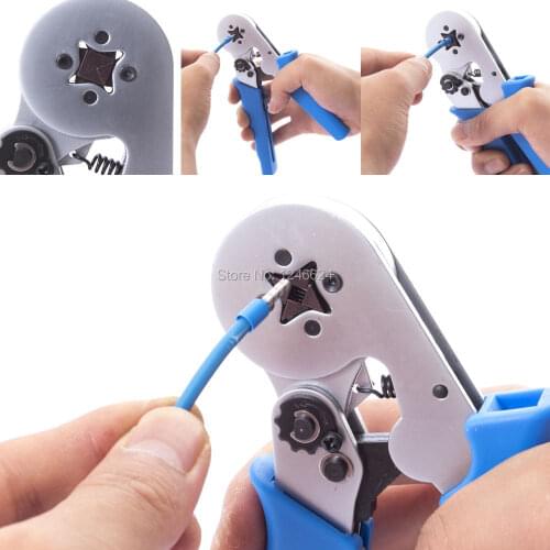 LXC8 6-4 Superior Multi function Crimping Tool For cable end sleeves and twin end sleeves crimping to square crimper pliers