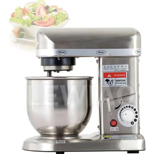 220V Multifunctional Food Mixer Stainless Steel Mixing Barrel Commercial Whipped Cream Machine Whipped Egg Whites Equipment