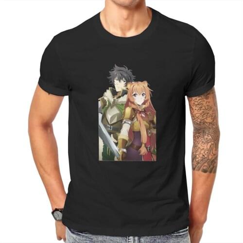 Men Raphtalia and Naofumi [Rise of the Shields] 2 Anime Manga Shields Novelty Classic Graphic T-shirts