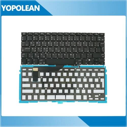5pcs/lot New Arab Arabic Keyboard + Backlight For Macbook Pro 15" Retina A1398 2012 2013 2014 2015