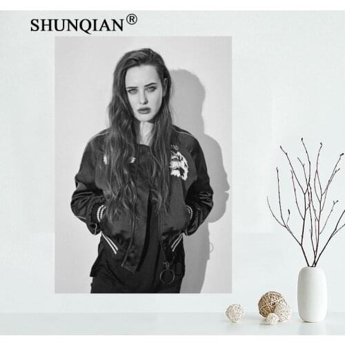 New Katherine Langford Canvas Cloth Poster for Home Decor painting Art Custom Print Your Design for Friends