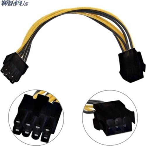JETTING New 6 Pin Feamle to 8 Pin Male PCI Express Power Converter Cable CPU Video Graphics Card 6Pin to 8Pin PCIE Power Cable