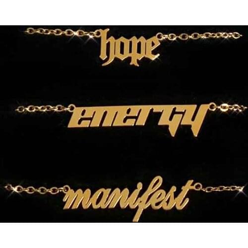 Custom Gold Plate Name Pendent Necklace 2020 New font Nameplate Necklaces Stainless Steel Necklace For Women Christmas Gifts