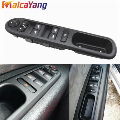 Front Left Side Power Electric Window Lifter Switch Panel For Peugeot 407 SW 6554.ER 96468704XT 6554ER 6554 ER 2004-2010