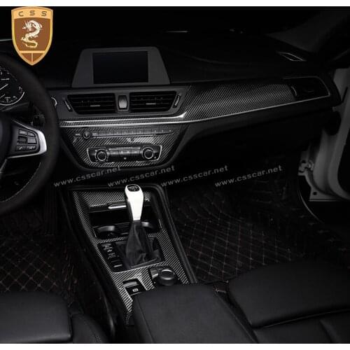 Real Carbon Fiber Patch Interior Trims Fit For 1 Series F20 2017-up 4 pcs Car Trims Inner Pannels Upgrade Decoration 00401