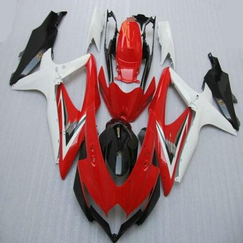 Plastic Fairings for GSXR 600 2008 - 2010 K8 Fairings for Suzuki GSXR750 08 10 red White black Abs Fairing GSXR600 2010