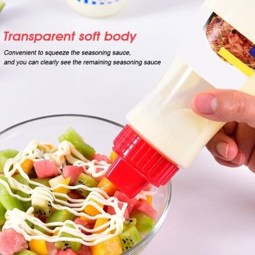 Plastic Squeezes Bottle Porous Squeezes Sauce Bottle Condiment Squeezes Squirt Bottles For Sauce Ketchup WXV Sale