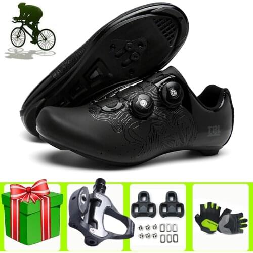 Professional Road Cycling Shoes Men SPD-SL Pedals Racing Road Bike Ultralight Self-locking Outdoor Riding Bicycle Sneaker