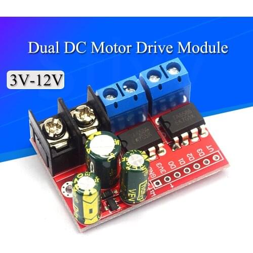 H Bridge Remote Control 5A 3V-14V Dual DC Motor Drive Module Voltage Reverse PWM Speed Regulation Double Super L298N 5AD