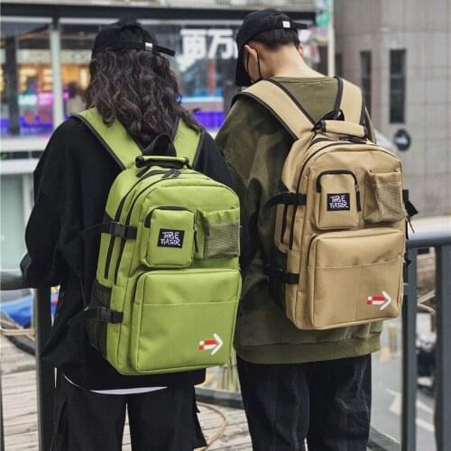 New Japanese Harajuku Style Large Capacity Backpack Fashion Korean Version of Ins Wind Vintage Sense All Match Travel Backpack