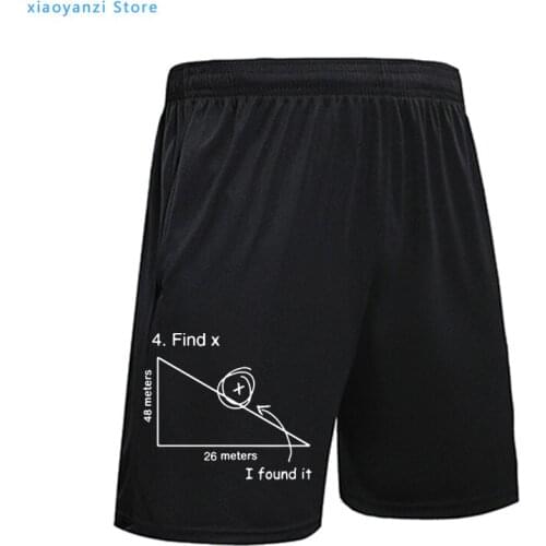 Math print casual Summer Fashion Brand Men Gyms Shorts Fitness Bodybuilding Short Pants Beach Shorts Elastic Waist Sweatpants