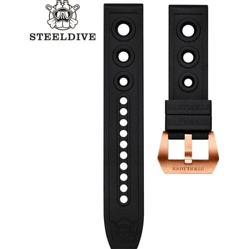 STEELDIVE Dive Watch Replacement Watch Strap Bronze Buckle 20mm Bands 22mm Bracelets Dive Watch Strap Buckle