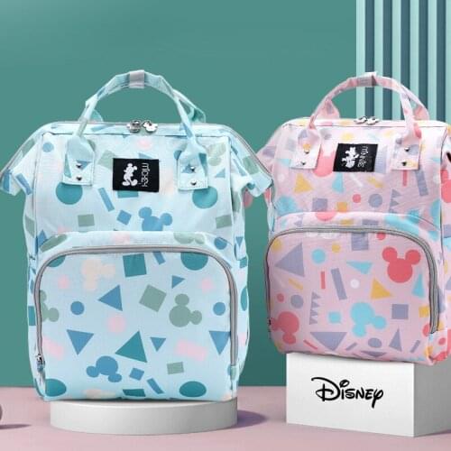Disney Mickey Mouse Diaper Bag Large Capacity Mommy Organizer Backpack Maternity Travel Nappy Stroller Baby Care Bags for Mom
