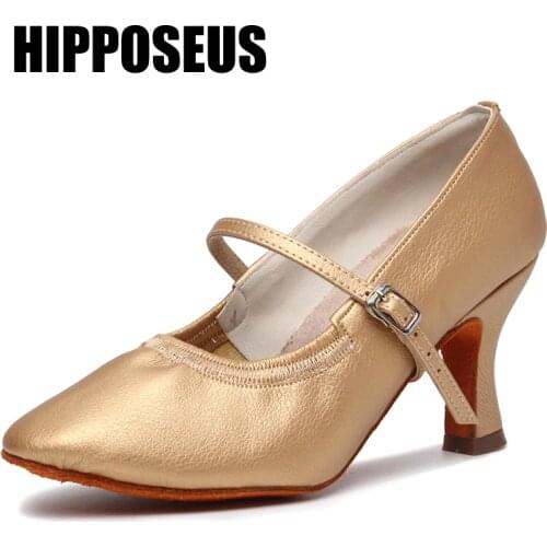 Hipposeus Women Dance Shoes Girls Ballroom Latin Dance Shoe Ladies Modern Tango Jazz Dancing Shoes Salsa Practice shoe Sandrals